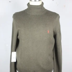 "DEADSTOCK"  MAGLIONE COLLO ALTO IN COTONE   R.L.   - M -